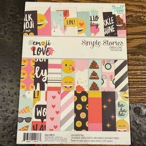 Emoji Love 6x8 Paper Pad - Multicolor
